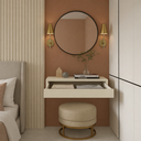 Ver imagem 2 de Rack Aparador Elegance Suspenso 80cm Sala Quarto 1 Gaveta Off White