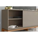 Ver imagem 3 de Rack Bancada P/ Tv até 45 Pol Mondrian 1.36 C/ 1 Porta e 2 Nichos 136cm Sued Mr/freijo - Caemmun