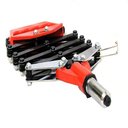 Ver imagem 4 de Rebitador Sanfona Alicate Rebitadeira Manual Dobravel Rebites Ate 6,4mm Reforcado Profissional