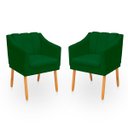 Ver imagem 1 de Kit Poltrona Cadeira para Sala Confortável e Moderna Mila Suede