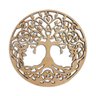 Mandala Arvore Vida - Mdf - Cru - Quadro Adesivo - 20cm - 1
