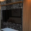 Ver imagem 4 de Papel de Parede Adesivo Cozinha Alta Temperatura Marmore Preto