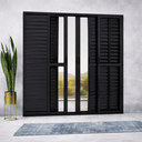 Ver imagem 2 de Porta de Correr Alumínio Preto Veneziana 06 Folhas Maxx