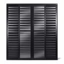 Ver imagem 1 de Porta de Correr Alumínio Preto Veneziana 06 Folhas Maxx