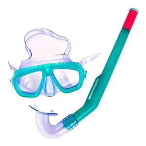 Kit de Mergulho Snorkel + Máscara Infantil Bestway - Verde