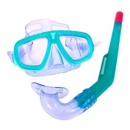 Kit de Mergulho Snorkel + Máscara Infantil Bestway - Verde - 2