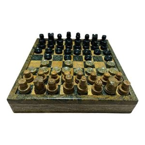 Tabuleiro 2 em 1 Xadrez Damas com Porta Peças 18 Cm