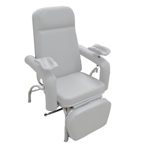 Poltrona Hospitalar Reclinável para Coleta e Hemodiálise Comfort Branca