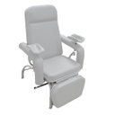 Ver imagem 1 de Poltrona Hospitalar Reclinável para Coleta e Hemodiálise Comfort Branca