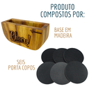 Ver imagem 3 de Descanso de Copo Porta Copo Madeira