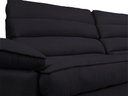 Ver imagem 6 de Sofá Niko 2,50m com Molas Retrátil Reclinável Velosuede - Netsofas - Preto