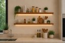Ver imagem 2 de Prateleira MDF 30mm LED 90x20 Suporte Invisivel Italian Noce 3000k Bivolt