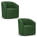 Ver imagem 2 de Poltrona Decorativa Base Giratória Kit 2 Stella Max Suede D03 - D’Rossi