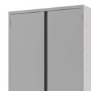 Ver imagem 5 de Armário Aço Escritório Fechadura 3 Prateleiras Cinza