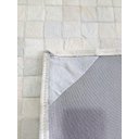 Ver imagem 3 de Tapete Couro Quadriculado 2,00x0,70m Branco 100% Bovino