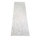 Ver imagem 1 de Tapete Couro Quadriculado 2,00x0,70m Branco 100% Bovino