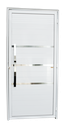 Ver imagem 1 de Porta Alumínio Lambril Evolution c/Puxador e.Branco 90 Brimak