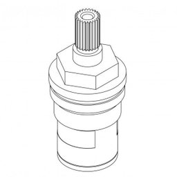 Kit 2 Mecanismo Reparo Torneiras 1/4V Curto Direita Meber Metais - 3