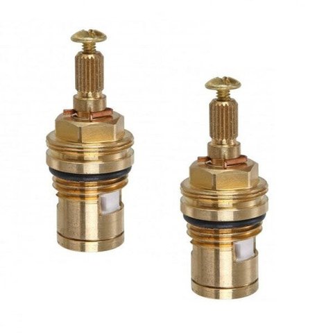 Kit 2 Mecanismo Reparo Torneiras 1/4V Curto Direita Meber Metais