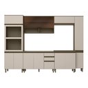 Ver imagem 2 de Cozinha Completa Connect 12 Portas 2 Gavetas 100% MDF com Vidro Duna/Cristal - Henn