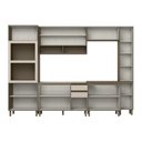 Ver imagem 3 de Cozinha Completa Connect 12 Portas 2 Gavetas 100% MDF com Vidro Duna/Cristal - Henn