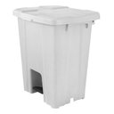 Ver imagem 4 de Cesto Plástico Quadrado Com Pedal Plástico 30l:Cinza-claro