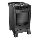 Ver imagem 1 de Fogão a Gas Mueller Mfi4bc 4 Bocas Preto Fosco Mesa Esmaltada - Bivolt