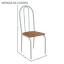 Ver imagem 3 de Conjunto Sala de Jantar 90cm Ilhabela 4 Cad Branca C/ Jambo