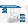 Cadeiras de Cozinha Holanda C009 Kit 6 Un Cromada - Assento Branco 106 - Kappesberg - 2