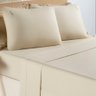 Jogo Cama Lençol Diana Casal Padrão Percal 200 Fios 100% Algodão 4 Peças - Cáqui - 2