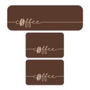 Ver imagem 1 de Kit de 3 Tapetes para Cozinha Grão de Café Antiderrapante