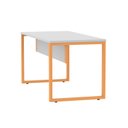 Ver imagem 7 de Escrivaninha Mesa Escritório X 150cm Industrial Cinza e Laranja Picasso
