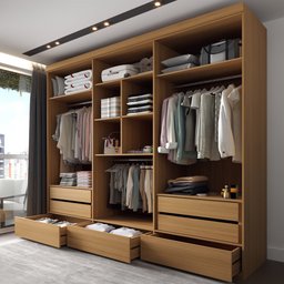 Guarda-roupa Casal Romênia 6 Portas 7 Gavetas Camaru - Panorama Móveis - 5