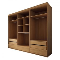 Guarda-roupa Casal Romênia 6 Portas 7 Gavetas Camaru - Panorama Móveis - 6