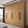 Guarda-roupa Casal Romênia 6 Portas 7 Gavetas Camaru - Panorama Móveis - 1