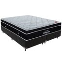 Ver imagem 1 de Cama Box Preto e Colchão Elegant Molas Ensacadas Queen Ortobom