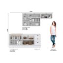 Ver imagem 6 de Cozinha Modulada Completa Americana 5pçs (2 Armários 2 Balcões 1 Complemento) C5p15 Branco - Henn