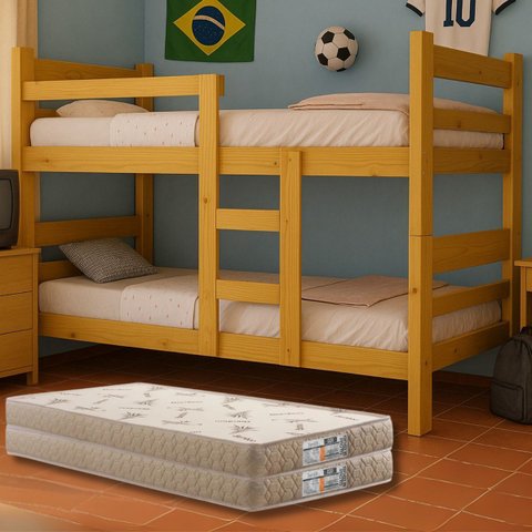 Beliche Nemargi Madeira Maciça Colchões D33