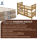 Ver imagem 2 de Beliche Nemargi Madeira Maciça Colchões D33
