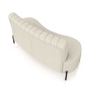 Ver imagem 7 de Sofá Living Decorativo 2 Lugares 1,35m Katara Pés de Ferro Bouclê Off White G33 - Gran Belo