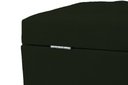 Ver imagem 3 de Recamier Puff Baú Sapateira e Gaveta 90 Cm para Cama de Solteiro - Verde