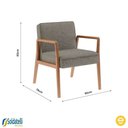 Ver imagem 5 de Poltrona Maitê Nogueira Polyester Cinza Médio - Ease