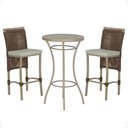 Ver imagem 1 de Mesa Bistrô com 2 Banquetas Roma Fendi Corda Náutica Estofado 3 Trama Original