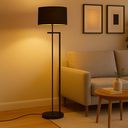 Ver imagem 1 de Luminaria Salone Abajur de Chao Moderno Sala Quarto:preto/preto