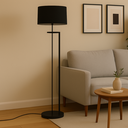 Ver imagem 2 de Luminaria Salone Abajur de Chao Moderno Sala Quarto:preto/preto