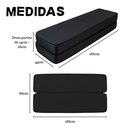 Ver imagem 3 de Colchão Dobrável Solteiro D28 Preto Portátil Macio Resistente