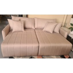 Sofá Cama Retrátil Easton 2,20m - Élpis Móveis - Linho Areia - 3