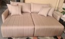 Ver imagem 3 de Sofá Cama Retrátil Easton 2,20m - Élpis Móveis - Linho Areia