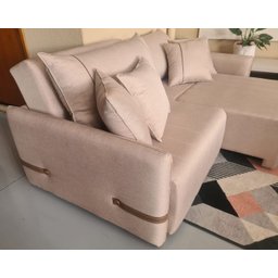 Sofá Cama Retrátil Easton 2,20m - Élpis Móveis - Linho Areia - 2