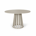Ver imagem 1 de Mesa de Jantar Redonda 90cm 4 Lugares Gabi MDF Bege - Straub Web